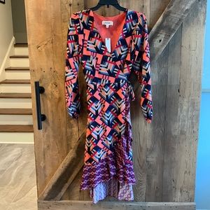 NWT Anthropologie Porridge Amity Wrap Dress Sz M